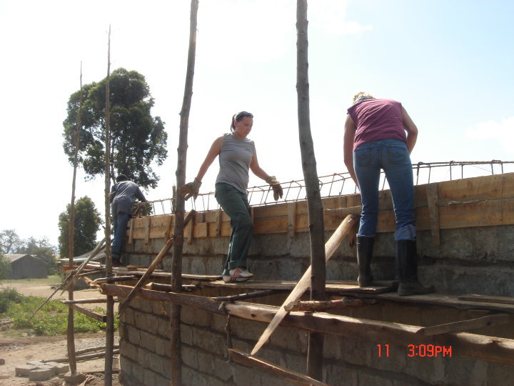 The Kambi Primary School/Community Library in Progress